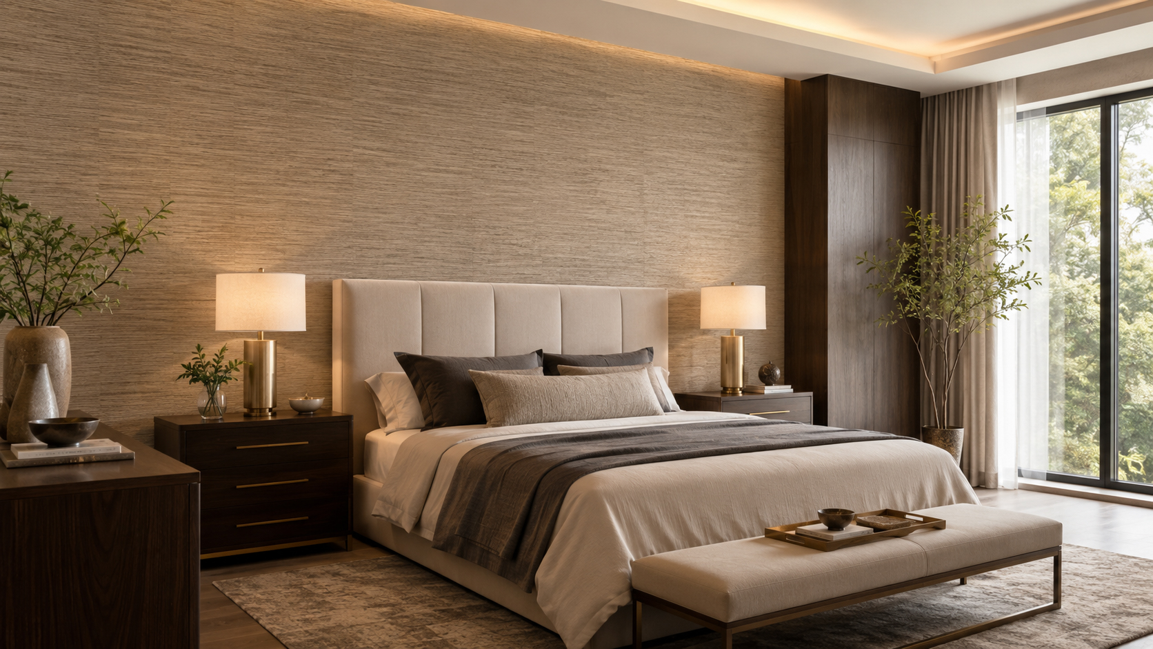 Tendencias en revestimientos para habitaciones de hoteles de lujo